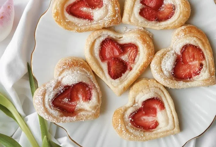 Leckere vegane Danishes auf einem Teller, ideal für Veganer und Feinschmecker.