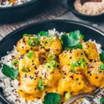 Mango-Tofu-Curry nach indischer Art mit frischen Zutaten