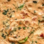 Zartes Marry Me Tofu serviert auf einem eleganten Teller mit frischen Kräutern