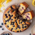 Veganer Zitronen-Blaubeerkuchen mit frischen Zutaten und gesunder Rezeptur