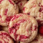 Vegane Zitronen-Himbeer-Kekse auf einem Teller