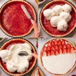 Vegane Erdbeertarte mit frischen Erdbeeren und einem knusprigen Boden