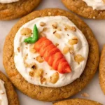 Vegane Karottenkekse auf einem Teller