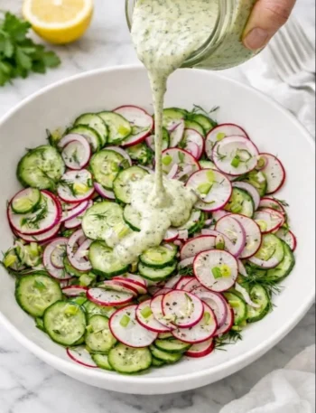 Grüne Göttin Gurkensalat Rezept für einen frischen und köstlichen Salat.