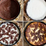 Köstlicher Russischer Zupfkuchen mit schokoladiger Krume und Käsefüllung