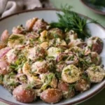 Scharfer koreanischer Gurkensalat in einer Schüssel serviert.