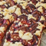 Zwetschgenkuchen mit Hefeteig, frisch gebacken und lecker angerichtet.