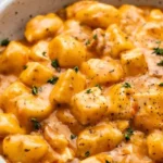 Marry Me Crispy Tofu mit Gnocchi - vegane und milchfreie Speise