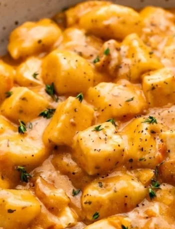 Marry Me Crispy Tofu mit Gnocchi - vegane und milchfreie Speise